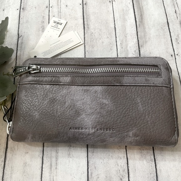 NWT Aimee KESTENBERG JESSE LARGE ZIP AROUND WITH RFID - Picture 2 of 10